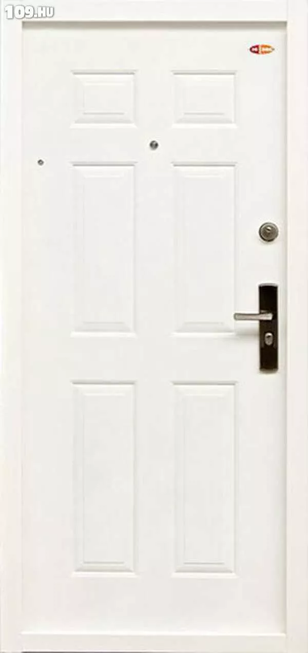 Acél biztonsági HI SEC ajtó - Klasszikus fényes fehér